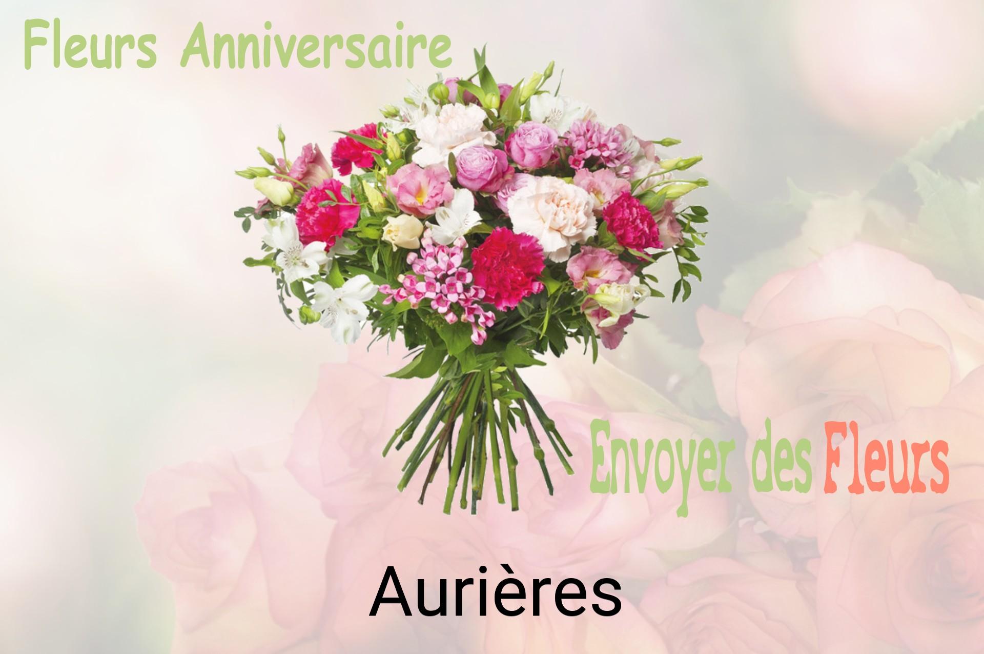 Bouquet de fleurs d’anniversaire livré à Aurières